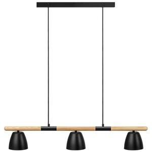 Nordlux Černé kovové závěsné světlo Theo 92,6 cm