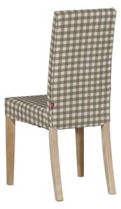 Potah na židli IKEA Harry, krátký barva béžová látka vzorované