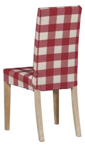 Potah na židli IKEA Harry, krátký barva červená látka vzorované