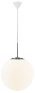 Nordlux Opálově bílé skleněné závěsné světlo Cafe 30 cm