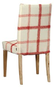 Potah na židli IKEA Henriksdal, krátký barva červená látka vzorované