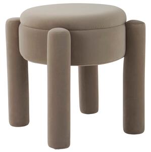 Jotex Béžová sametová stolička JADE 46 cm