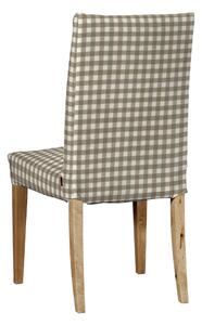 Potah na židli IKEA Henriksdal, krátký barva béžová látka vzorované