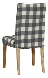 Potah na židli IKEA Henriksdal, krátký barva šedá látka vzorované