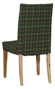 Potah na židli IKEA Henriksdal, krátký barva zelená látka vzorované