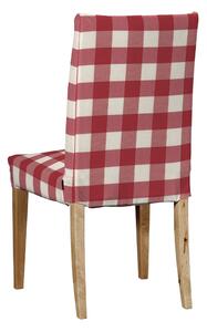 Potah na židli IKEA Henriksdal, krátký barva červená látka vzorované