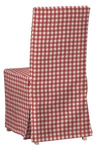 Potah na židli IKEA Henriksdal, dlouhý barva červená látka vzorované