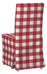 Potah na židli IKEA Henriksdal, dlouhý barva červená látka vzorované