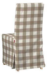 Potah na židli IKEA Henriksdal, dlouhý barva béžová látka vzorované