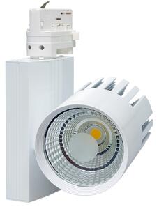 Ecolite TR-TL-30W/BI LED svítidlo na lištový systém TRACK (3f), COB, 30W, 410