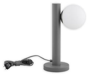 Lemir Stolní lampa O2818 L1 SZA Ente lampička, šedá matná + nikl