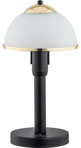Lemir Stolní lampa O2928 L1 CZA + ZL Lava lampička, matný černý + zlatá