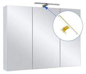 Comodo Zrcadlová skříňka Ticino 80 ZS LED-G s osvětlením Any LED 30 G, zlatá