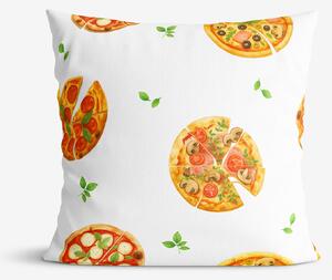 Goldea dekorační povlak na polštář - lahodná pizza 70 x 80 cm