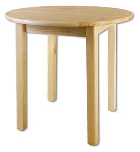 Kulatý jídelní stůl TUNGURA, průměr 50 cm, masiv borovice, moření: …