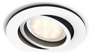 Philips Hue WA Milliskin zápustné LED svítidlo 1xGU10 4,2W 400lm 2200-6500K 9cm kulaté IP20, bílé
