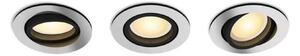 Philips Hue WA Milliskin zápustné LED svítidlo 3xGU10 4,2W 400lm 2200-6500K 9cm kulaté IP20, hliník