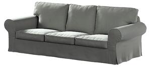 Potah na pohovku IKEA Ektorp 3-místná, nerozkládací barva šedá látka lesklé, sametová
