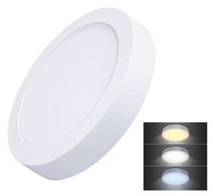 Solight LED mini panel CCT, přisazený, 18W, 1530lm, 3000K, 4000K, 6000K, kulatý - WD172