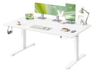 SONGMICS Elektricky nastavitelný psací stůl Vasagle Kory 160 cm bílý