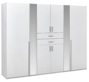 ŠATNÍ SKŘÍŇ, bílá, 270/208/58 cm Carryhome