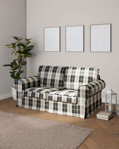 Potah na pohovku IKEA Ektorp 2-místná, nerozkládací barva černá látka pletený vzor, vzorované
