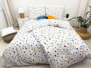 Krepové povlečení Střípky Zapínání: knoflík, Velikost polštáře: 70x90, Velikost přikrývky: 140x200