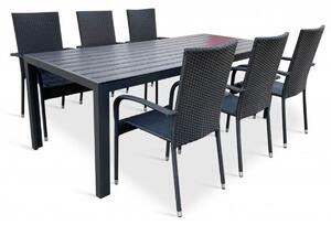 Vikio Zahradní set 205x90 pro 6 osob DT254 antracit