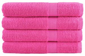 Premium ručníky SOLUND 4 ks růžové 80 x 200 cm 600 g/m² 137531