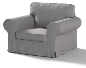 Potah na křeslo IKEA Ektorp barva šedá látka pletený vzor