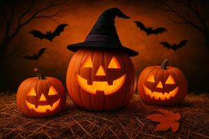 Prostírání Halloween dýně 4ks /bal 1000619-1