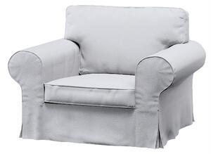 Potah na křeslo IKEA Ektorp barva bílá látka pletený vzor