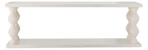 Dřevěná police Salino White 80 cm