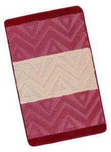 Bellatex koupelnová předložka BANY 60x100 cm Chevron burgundy