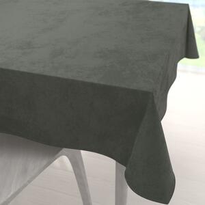 Biante Sametový čtvercový ubrus Velvet Premium SVP-021 Tmavě šedozelený 120x120 cm