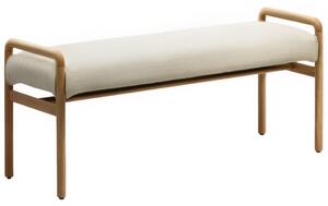 Dubová lavice Kave Home Macaret 120 cm