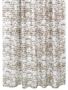Bellatex Koupelnové závěsy 180x200 cm Zeď hnědá