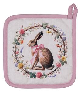 Chňapka / podložka pod hrnec s velikonočním zajíčkem Easter Vintage Ears – 20x20 cm