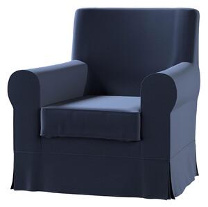 Potah na křeslo IKEA Ektorp Jennylund barva tmavě modrá látka sametová