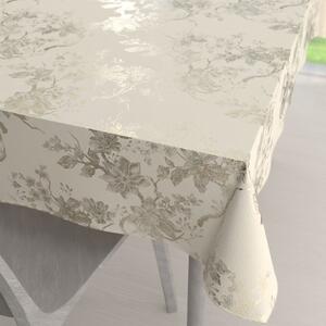 Biante Sametový obdélníkový ubrus Isabela Flower IBL-022 Zlaté květy na smetanovém 100x140 cm