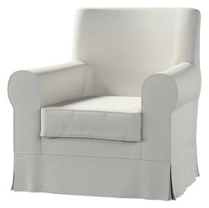 Potah na křeslo IKEA Ektorp Jennylund barva šedá látka lesklé, pletený vzor, sametová