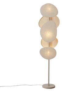 Japandi stojací lampa béžová 3-světla - Organica