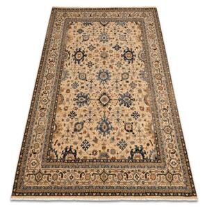 Makro Abra Kusový koberec klasický vlněný KESHAN 7521/53555 béžový modrý Rozměr: 120x145 cm