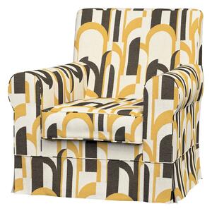 Potah na křeslo IKEA Ektorp Jennylund barva vícebarevná látka pletený vzor, vzorované