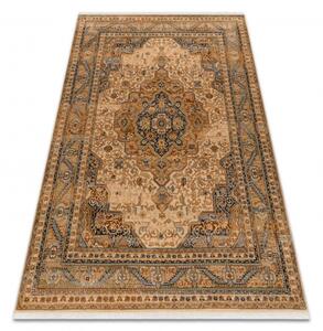 Makro Abra Kusový koberec klasický vlněný KESHAN 8995/53565 béžový modrý Rozměr: 80x145 cm
