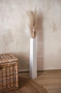 Elegantní váza OBELISK, sklolaminát, výška 80 cm, bílá