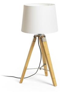 ALVIS/AMBITUS 30 stolní Polycotton bílá/bambus 230V E27 11W - RED - DESIGN RENDL