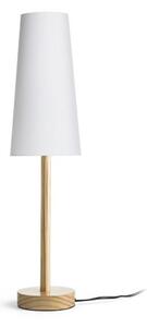 MAUI/CONNY 15/30 stolní Polycotton bílá/dřevo 230V E27 7W - RED - DESIGN RENDL