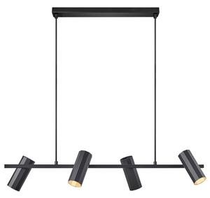 Nordlux Černé kovové závěsné světlo Alanis 90 cm