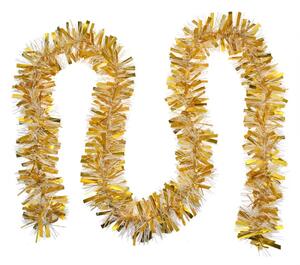 Zlatý vánoční řetěz na stromeček Wonne – 200 cm